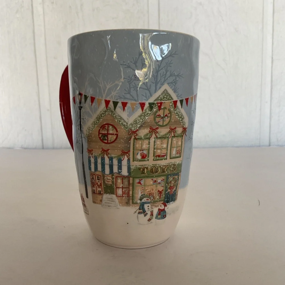Pier 1 Christmas Village Tall Mug